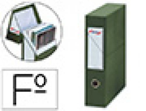 Caixa de transferencias pardo cartao forrado ollao lombada din a4 80 mm cor verde 335x250x80 mm , Pardo , 63098 , 8428143404110